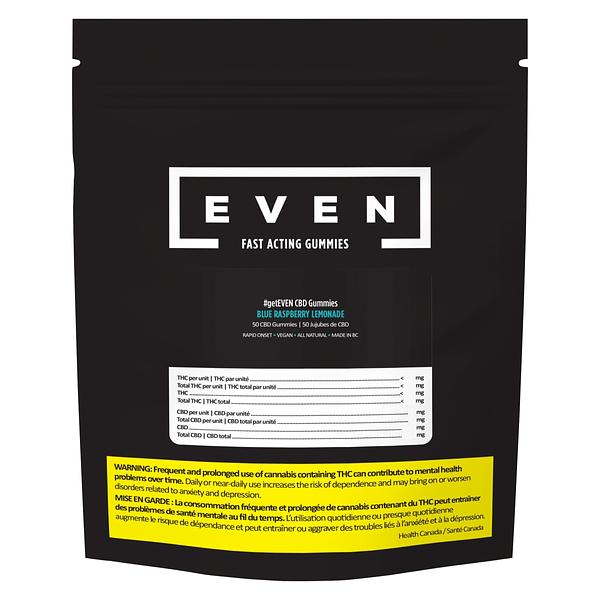 EVEN - Blue Raspberry Lemonade Fast Acting CBD Gummies
