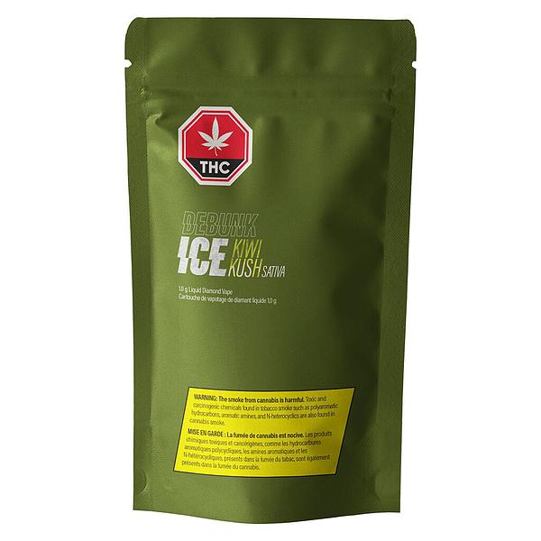 DEBUNK ICE - Kiwi Kush Liquid Diamonds 510 Thread Cartridge