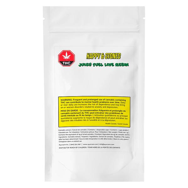 Happy & Stoned - Juicy Fuel Live Resin Disposable Vape image 2