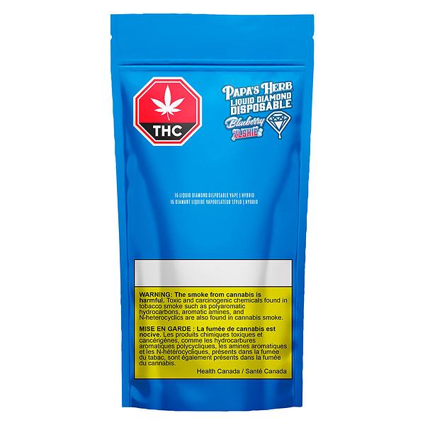 Papa's Herb - Hybrid Blueberry Zlshie - Liquid Diamond Disposable