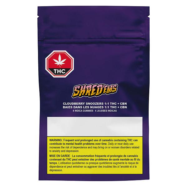 SHRED'EMS - Cloudberry Snoozers CBN:THC Softchews 