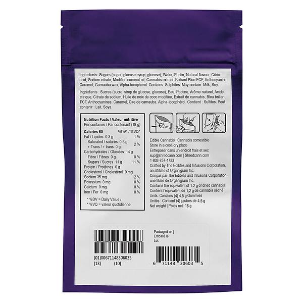 SHRED'EMS - Cloudberry Snoozers CBN:THC Softchews 