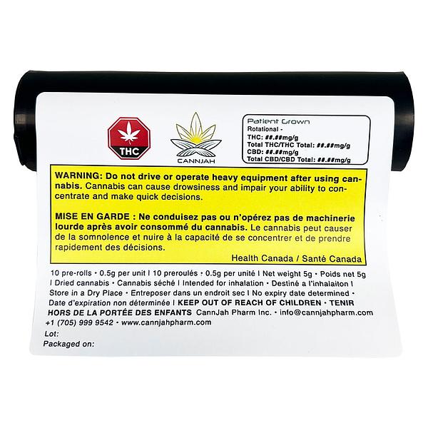 CannJah Pharm Inc. - Patient Grown Pre-Rolls