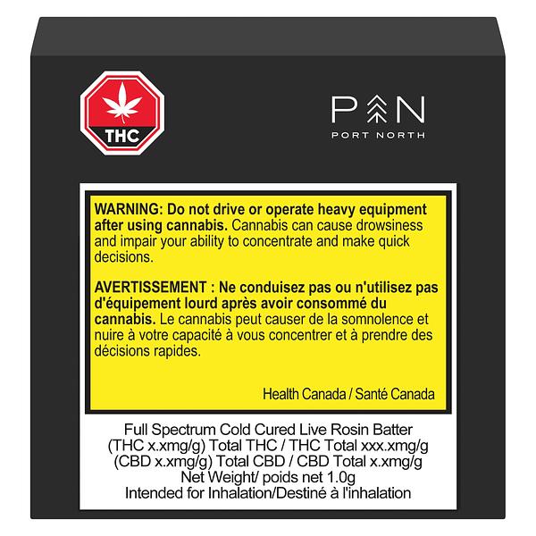 Port North - Full Spectrum Cold Cured Live Rosin Batter