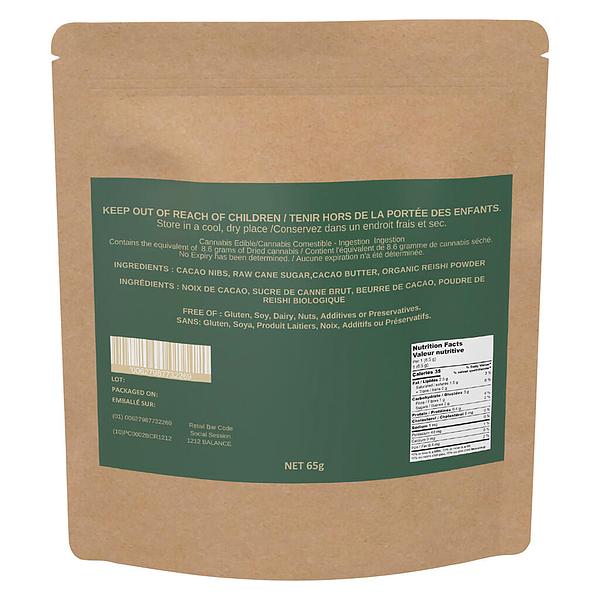 Social Sessions - 1212 Thc+Cbd 1:1 Micro-Dosed Vegan Chocolate Reishi Mushroom image 3