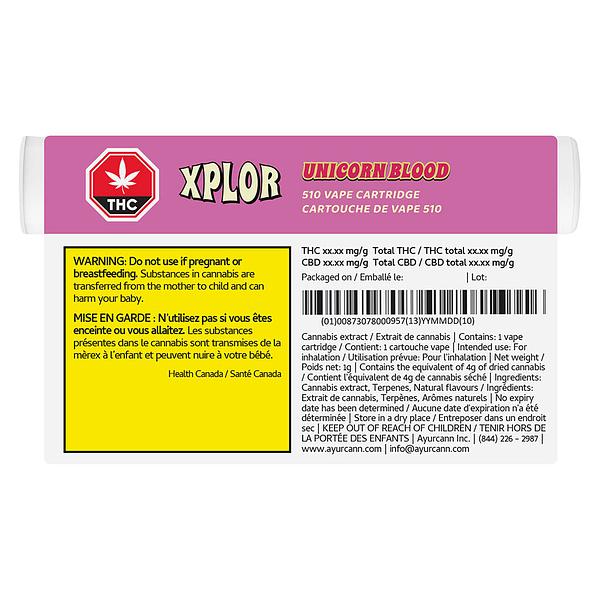 XPLOR - Unicorn Blood 510 Thread Cartridge image 3