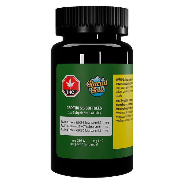 Glacial Gold - Cbg:Thc 5:5 Softgels