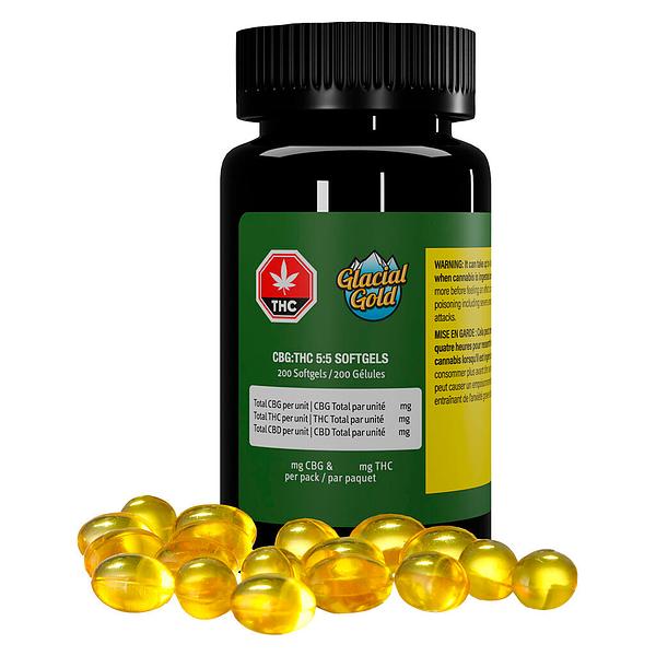 Glacial Gold - Cbg:Thc 5:5 Softgels