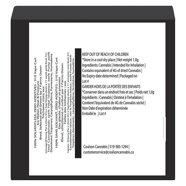 Port North - Cherry Boat - Hand Rolled Ice Water Hash