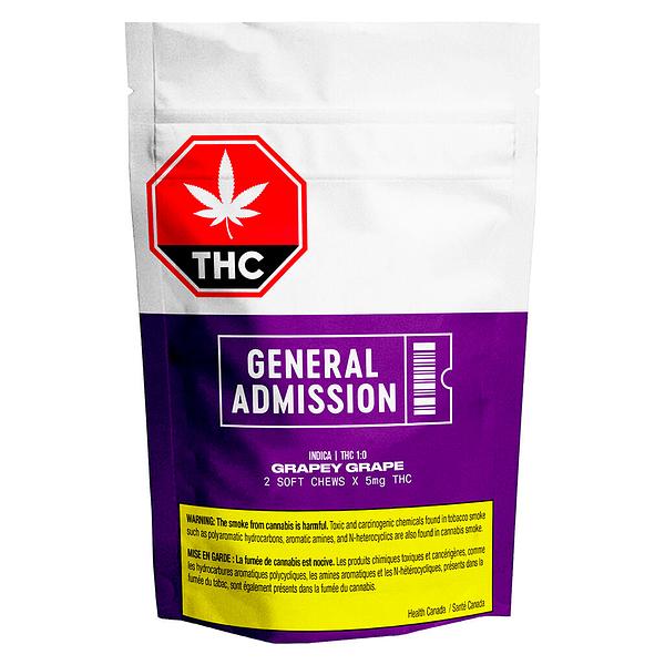 General Admission - Grapey Grape THC Soft Chew (1:0)