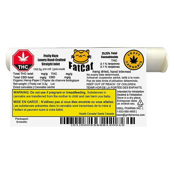 FatCat - Fruity Haze - Luxury Hand-Crafted Straight Joint