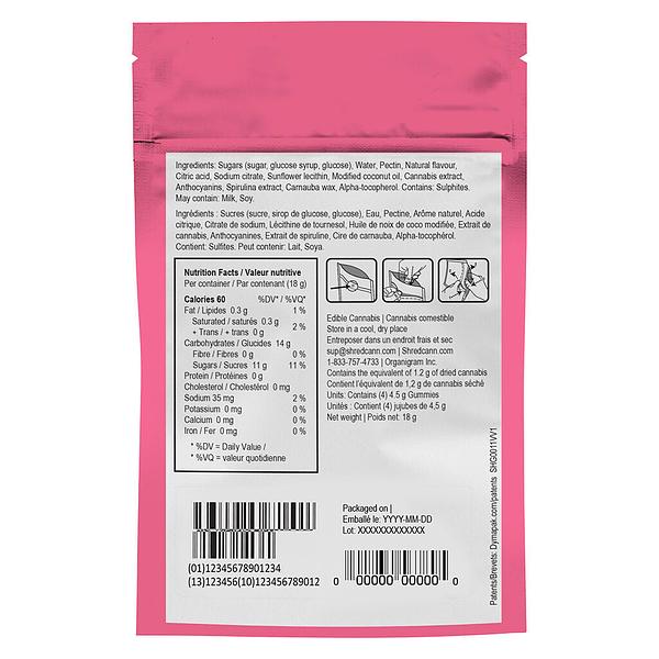 SHRED'EMS - Pink Lemonade Yuzu 2:1 THCv:THC