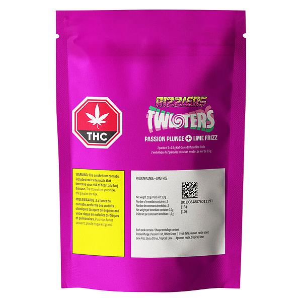 RIZZLERS - Twisters - Passion Plunge & Lime Frizz Razz Infused Pre-Roll