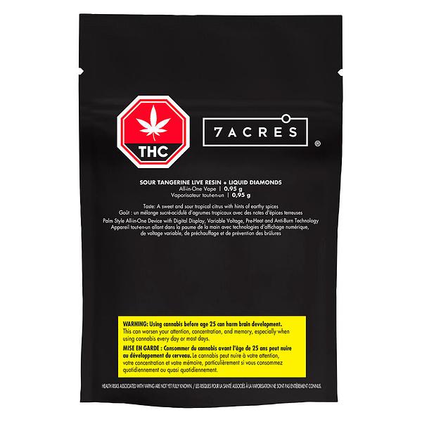 7ACRES - Sour Tangerine Live Resin + Liquid Diamonds AIO