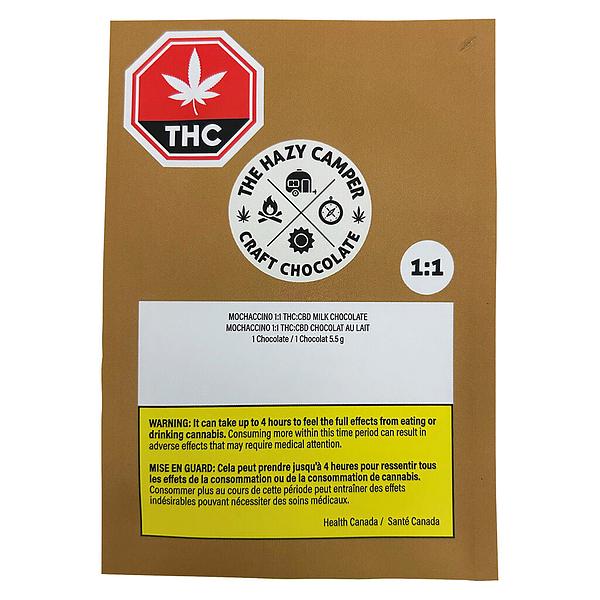 The Hazy Camper - Mochaccino 1:1 THC:CBD Milk Chocolate image 2