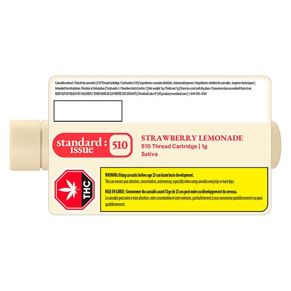 Standard Issue - Strawberry Lemonade 510 Thread Cartridge