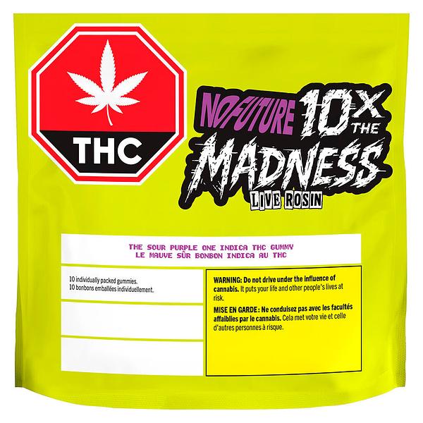 No Future - 10X The Madness The Sour Purple One - Live Rosin Indica