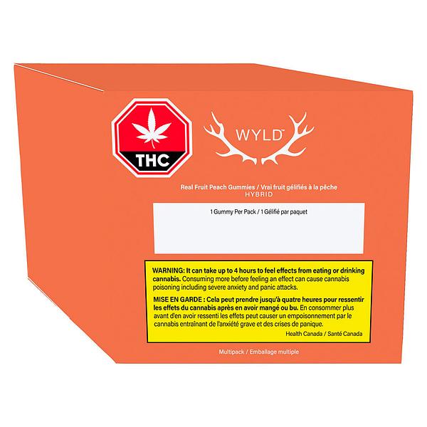 Wyld - Real Fruit Peach Gummies 3:1 CBD:THC