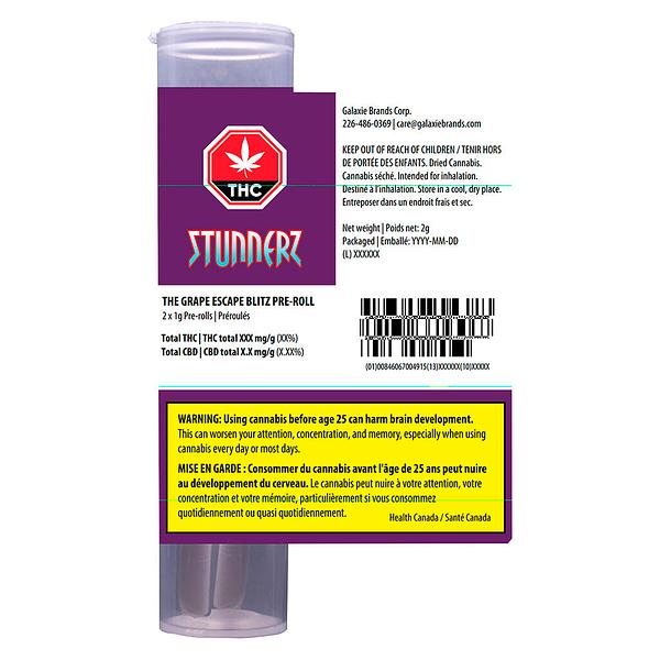 Stunnerz - Grape Blitz Pre-Roll