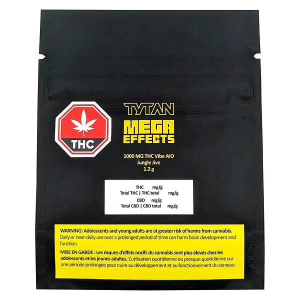 TYTAN Mega Effects - 1000 Mg THC Vibe AIO - Jungle Jive image 2