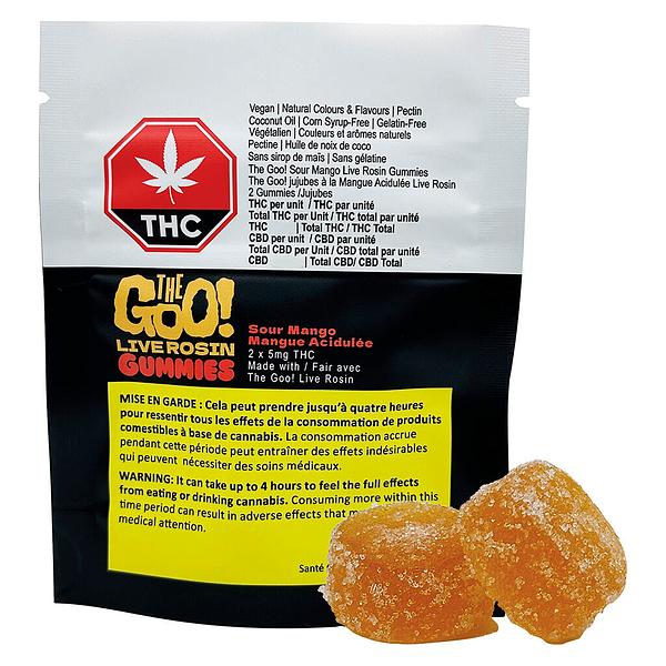 The Goo! - Sour Mango Live Rosin Gummies