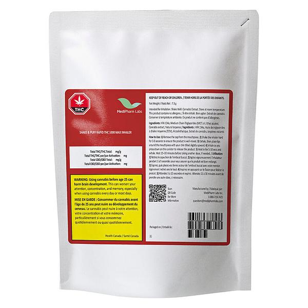 MediPharm Labs - Shake & Puff THC 1000 MAX Inhaler