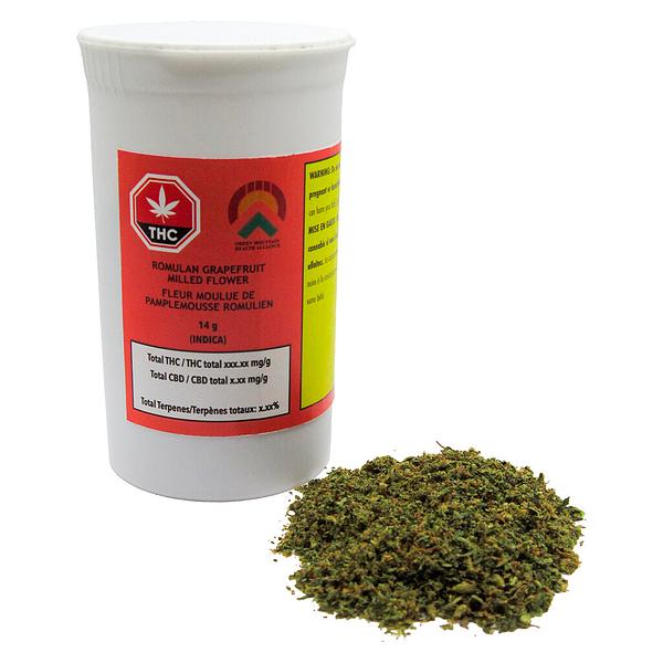 Green Mountain Cannabis - Romulan Grapefruit Milled Flower