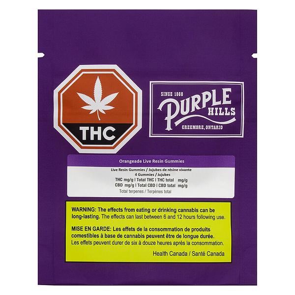 Purple Hills - Orangeade Live Resin Gummies image 2