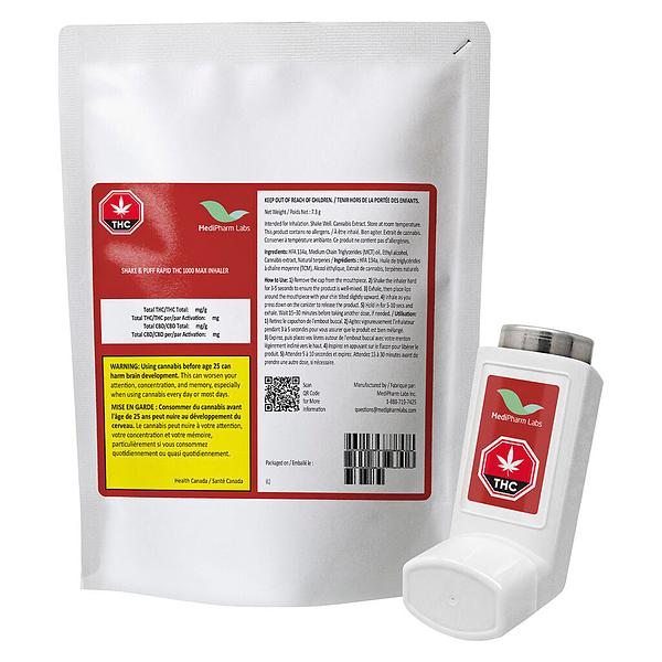 MediPharm Labs - Shake & Puff THC 1000 MAX Inhaler