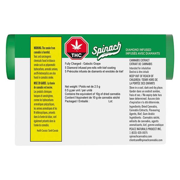 Spinach - Fully Charged Galactic Grape Infused Pre-roll image 3