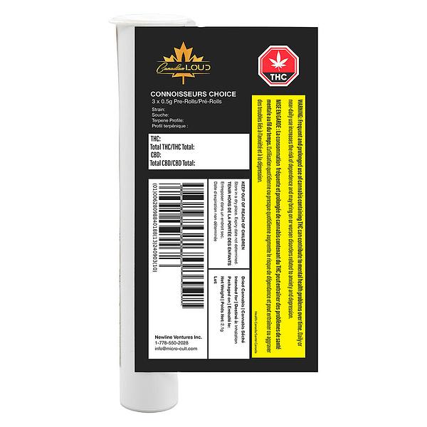 Canadian Loud - Connoisseurs choice - (rotating strain name) Pre Roll