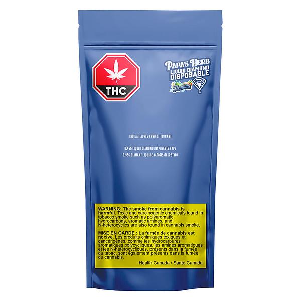 Papa's Herb - Apple Apricot Tsunami Liquid Diamond Disposable Pen image 2