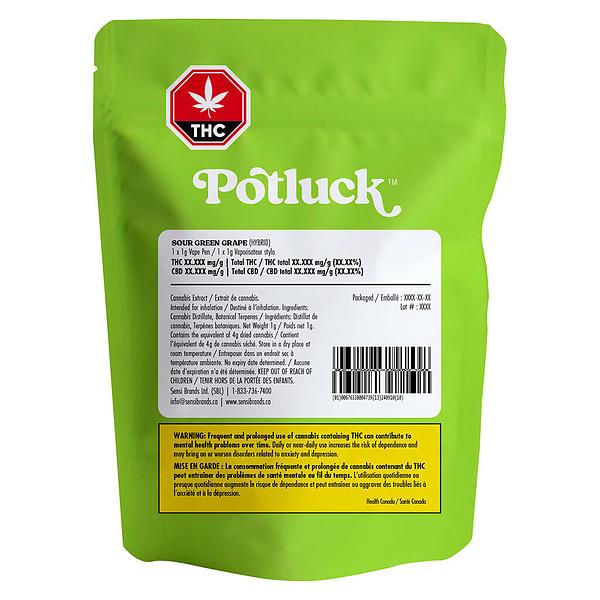 Potluck - Sour Green Grape Disposable Vape image 2