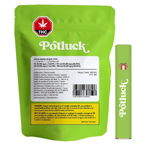 Potluck - Sour Green Grape Disposable Vape image 4